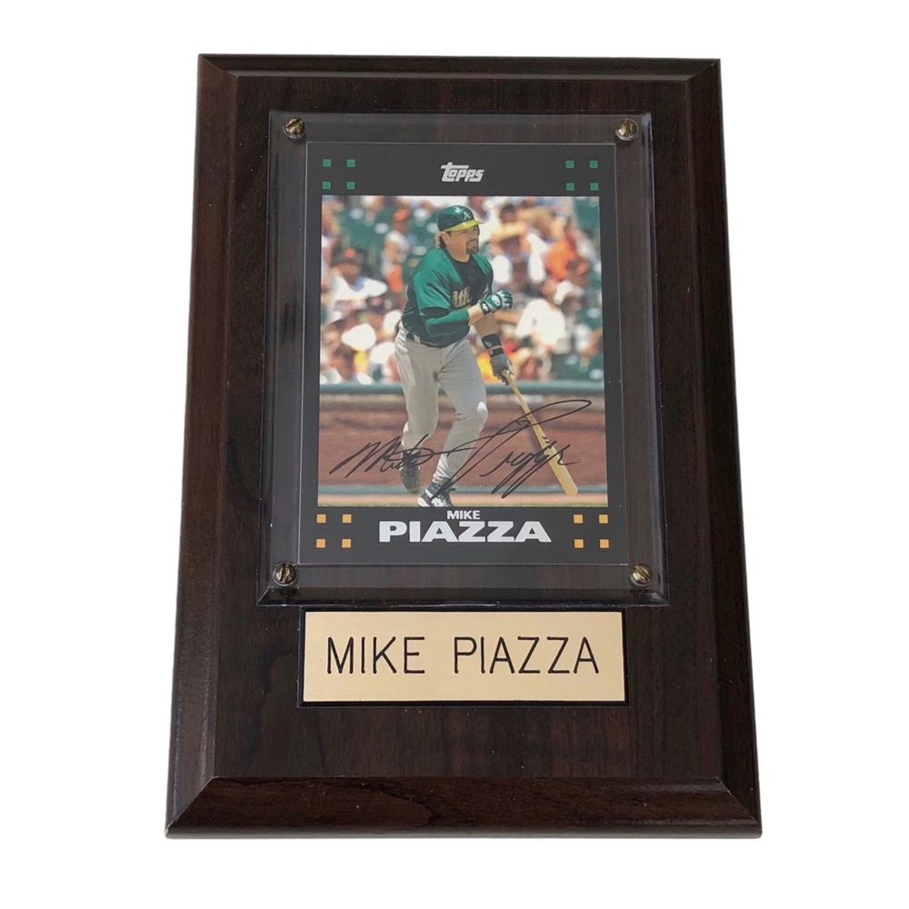 Mike Piazza Signed 2007 Topps #53 - AUTOGRAPH Framed
